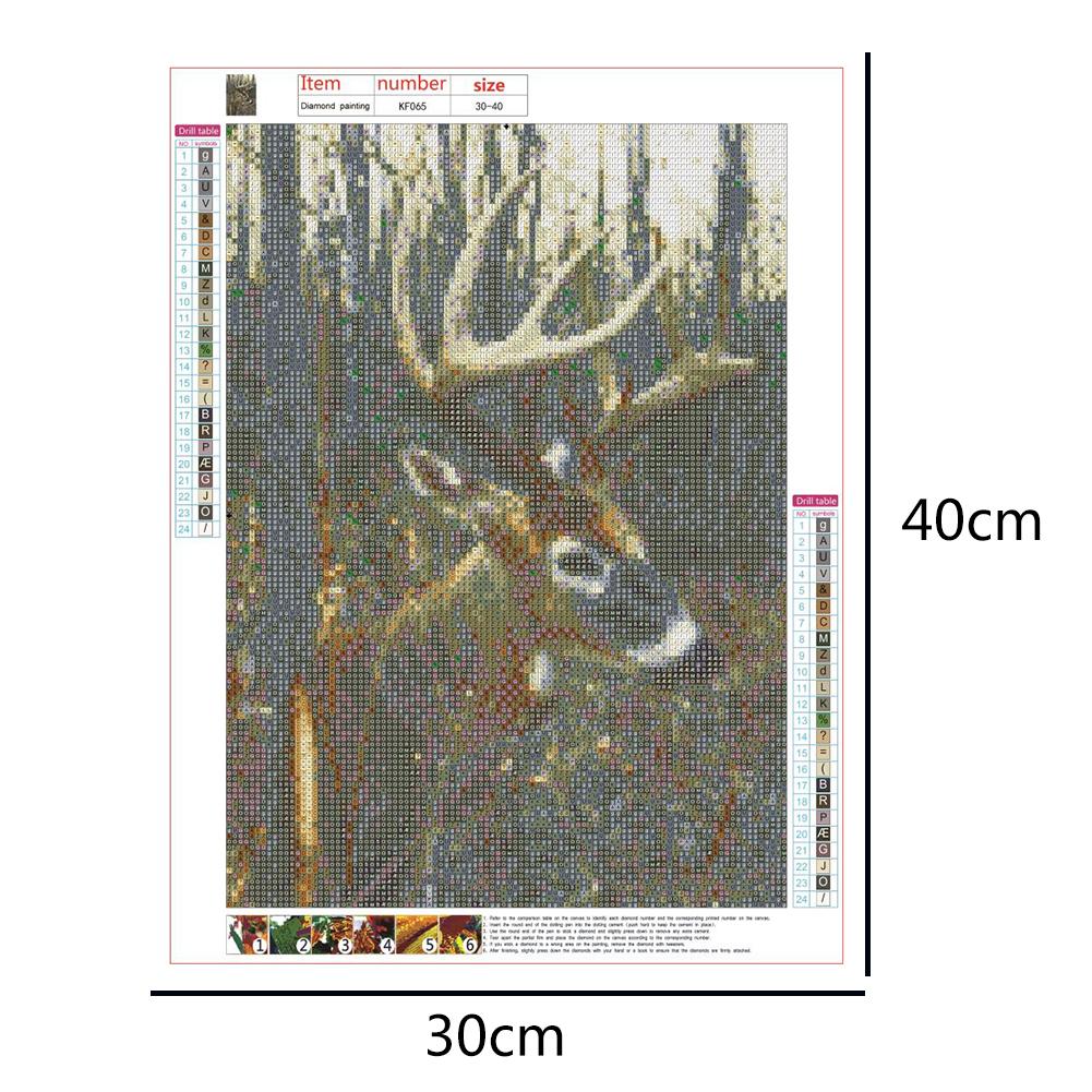 Deer Nature - Full Square Drill Diamond Painting 40*30CM