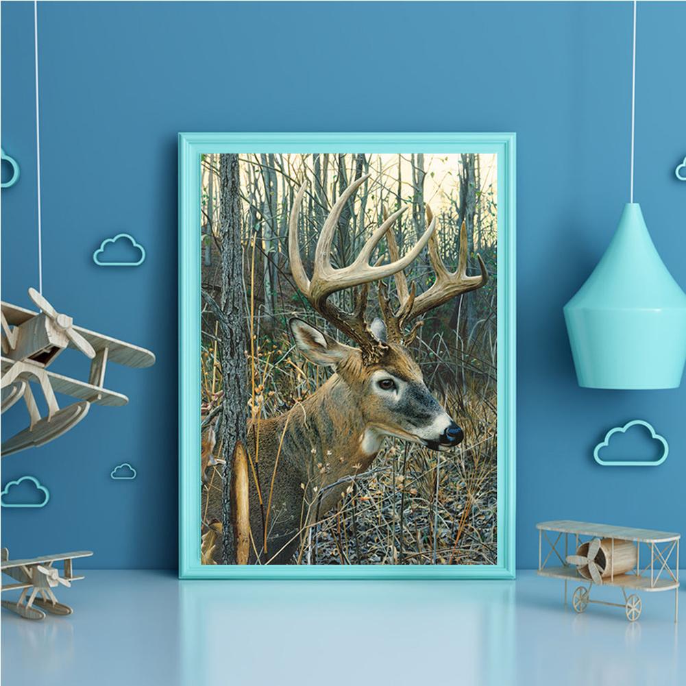 Deer Nature - Full Square Drill Diamond Painting 40*30CM