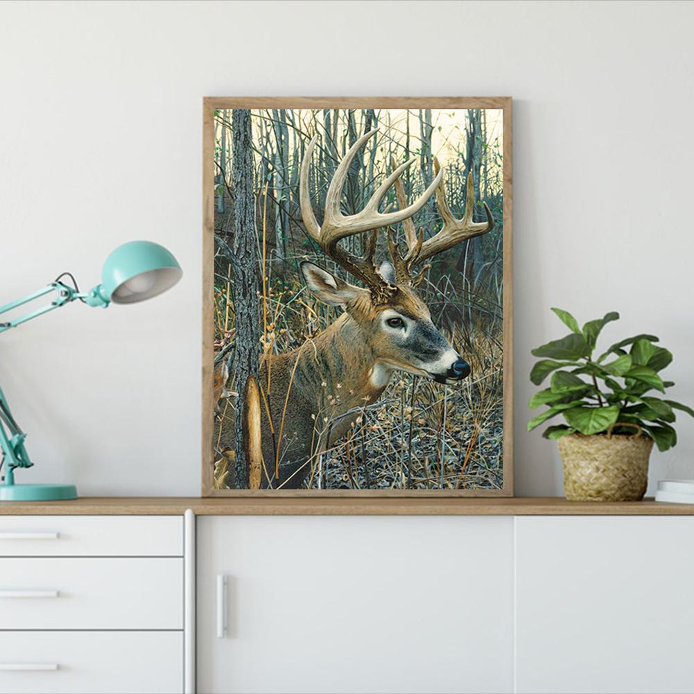 Deer Nature - Full Square Drill Diamond Painting 40*30CM