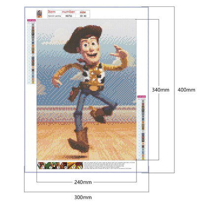 Toy Story - Full Round Drill Diamond Painting 30*40CM