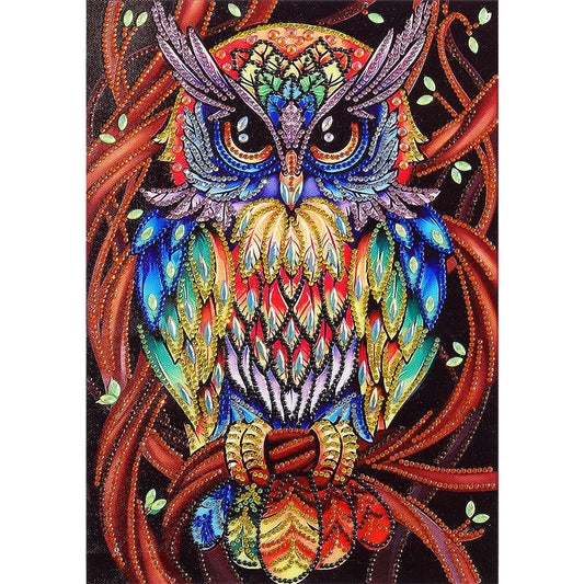 Owl - Special Shaped Drill Diamond Painting 30X40CM