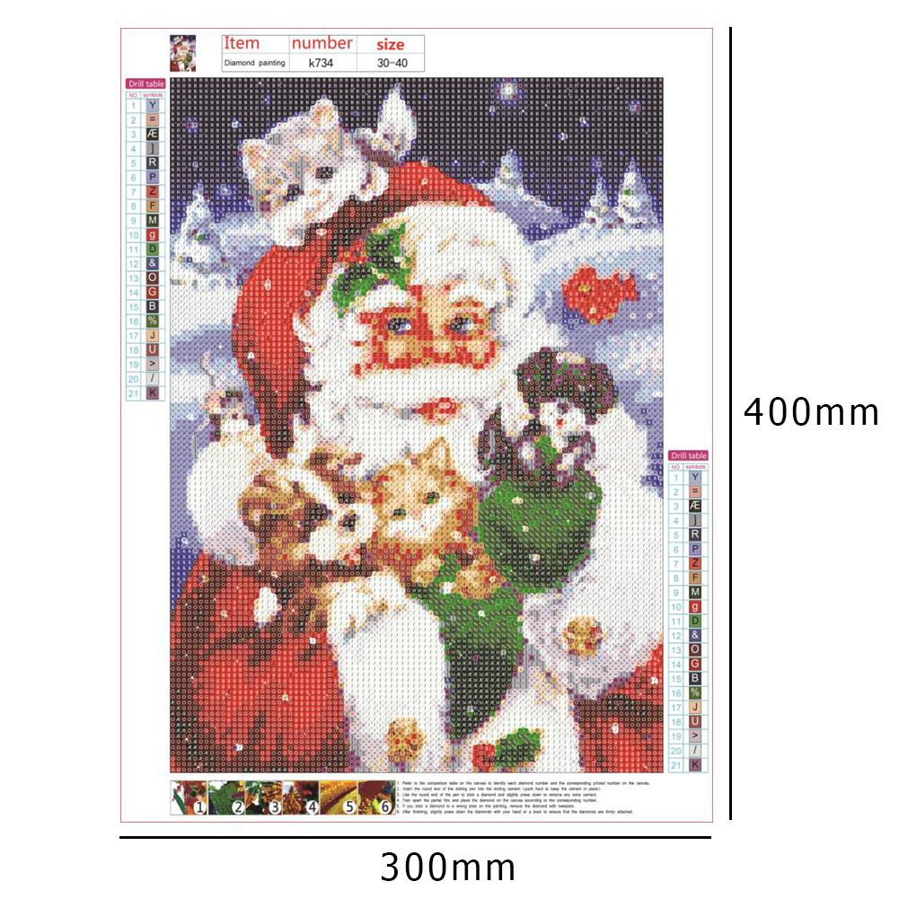 Santa Claus - Full Round Drill Diamond Painting 40*30CM