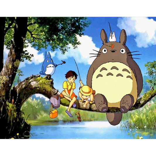 Totoro - Full Round Drill Diamond Painting 50*40CM