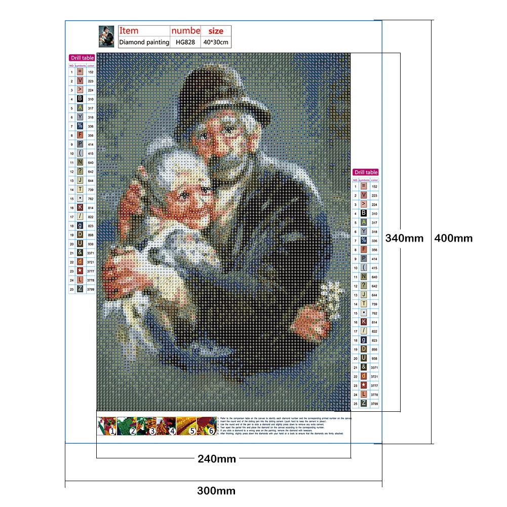 Older Couples - Full Round Drill Diamond Painting 30*40CM