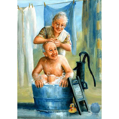 Older Couples - Full Round Drill Diamond Painting 30*40CM