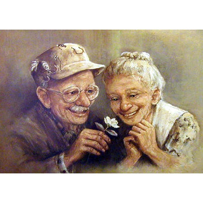 Older Couples - Full Round Drill Diamond Painting 30*40CM