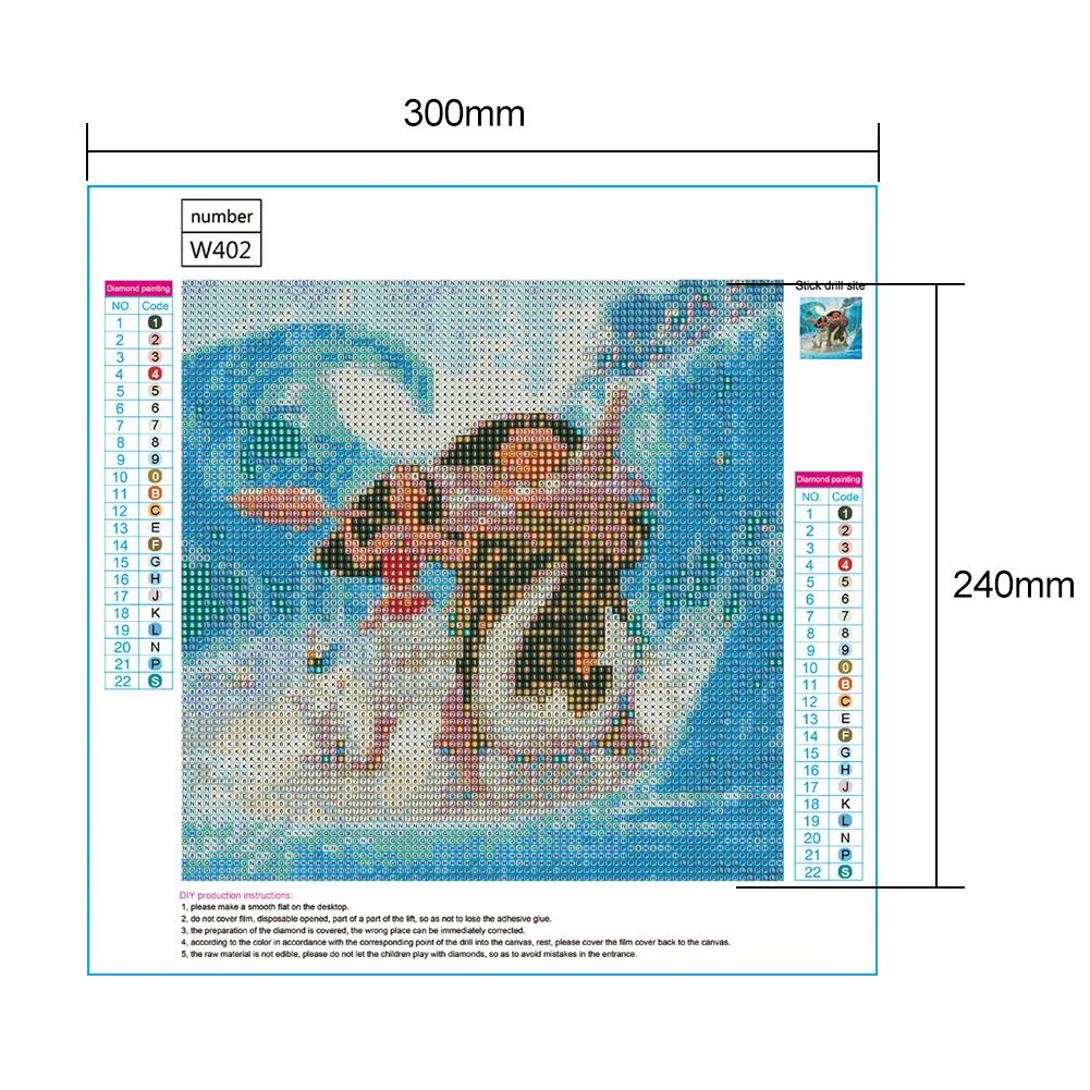 Moana - Full Round Drill Diamond Painting 30*30 CM