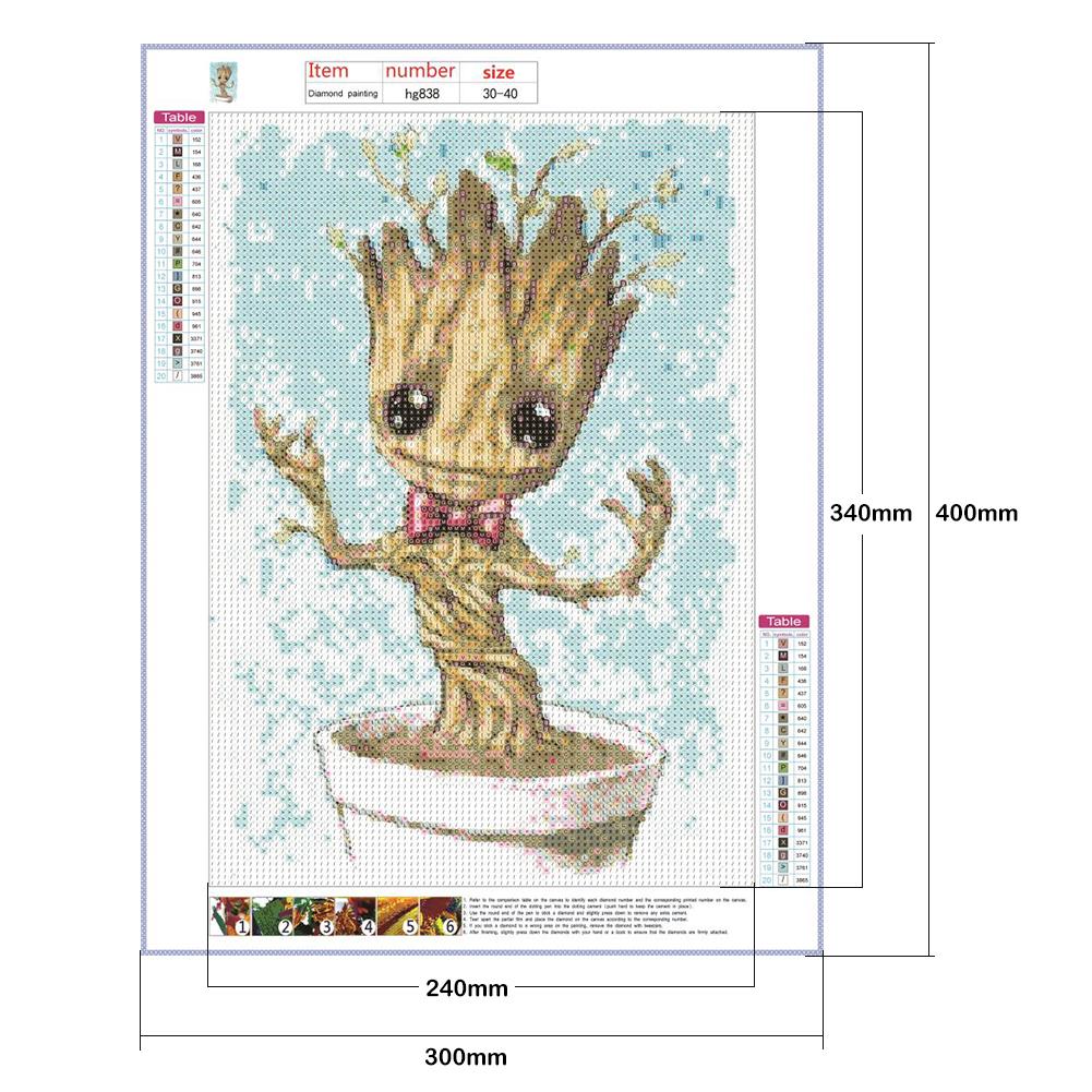 Groot - Full Round Drill Diamond Painting 30*40CM