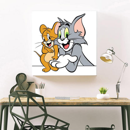 Tom Jerry - Full Round Drill Diamond Painting 30*30CM