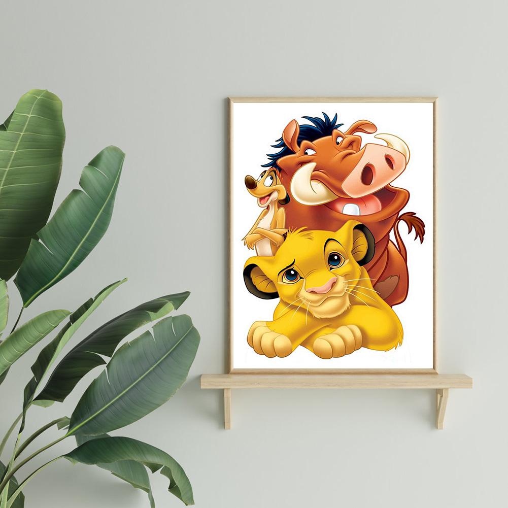 Lion King - Full Round Drill Diamond Painting 40*50CM