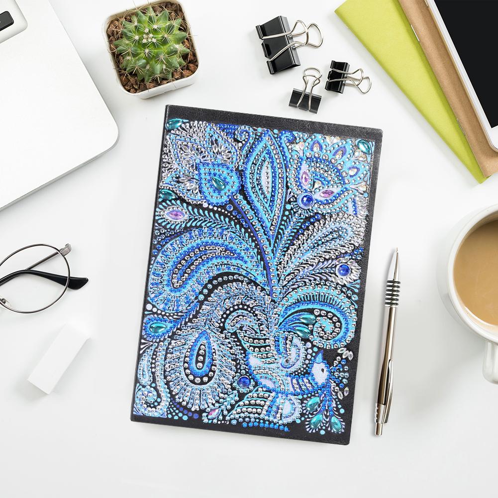 DIY Mandala Special Shaped Diamond Painting 50 Pages Sketchbook A5 Notebook