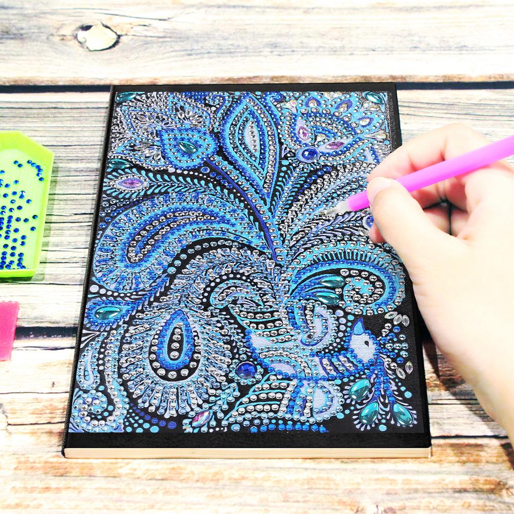 DIY Mandala Special Shaped Diamond Painting 50 Pages Sketchbook A5 Notebook