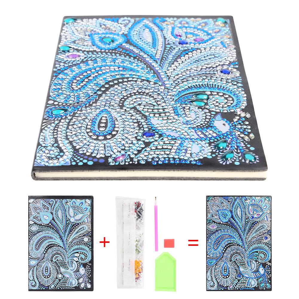 DIY Mandala Special Shaped Diamond Painting 50 Pages Sketchbook A5 Notebook