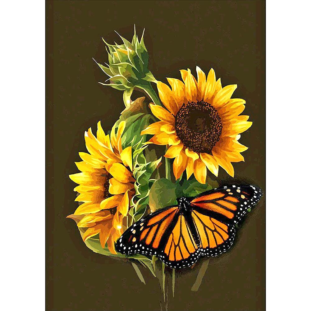 Sunflower - Full Round Drill Diamond Painting 30*40CM