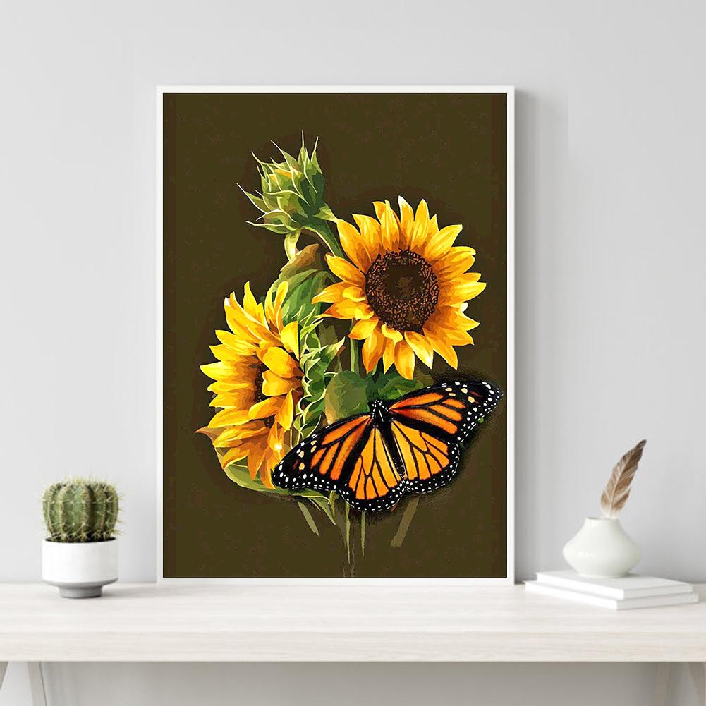 Sunflower - Full Round Drill Diamond Painting 30*40CM