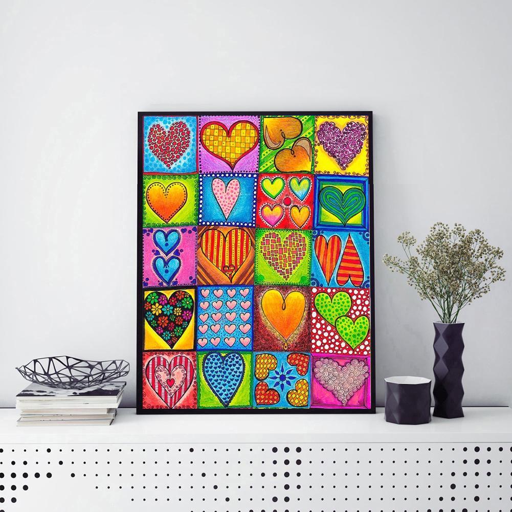 Heart - Full Round Drill Diamond Painting 40*50CM