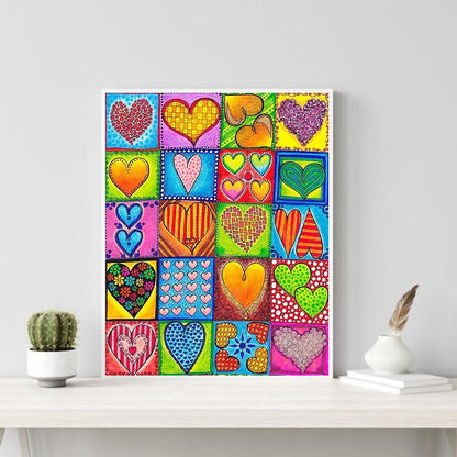 Heart - Full Round Drill Diamond Painting 40*50CM