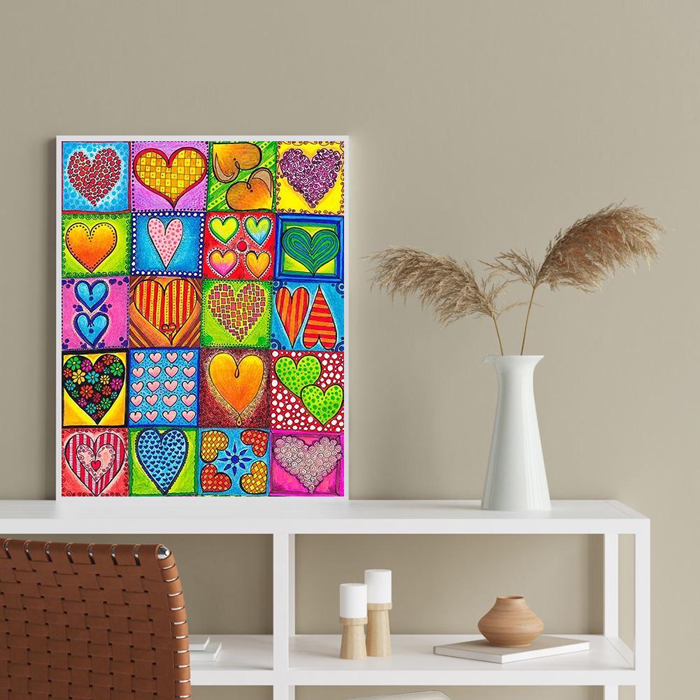 Heart - Full Round Drill Diamond Painting 40*50CM