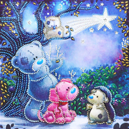 Bear - Special Shaped Drill Diamond Painting 30*30CM