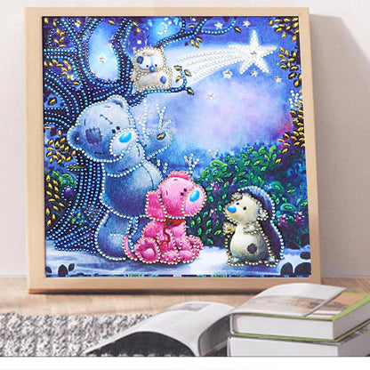 Bear - Special Shaped Drill Diamond Painting 30*30CM