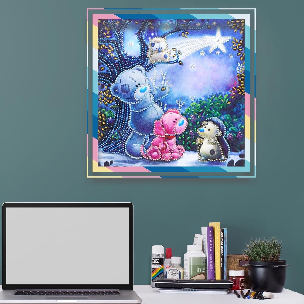 Bear - Special Shaped Drill Diamond Painting 30*30CM