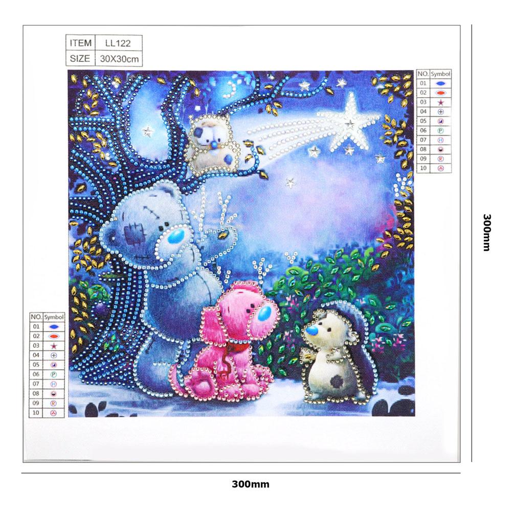 Bear - Special Shaped Drill Diamond Painting 30*30CM