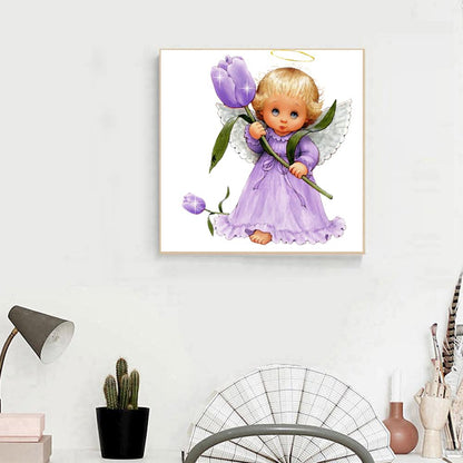 Angel - Full Round Drill Diamond Painting 30*30CM