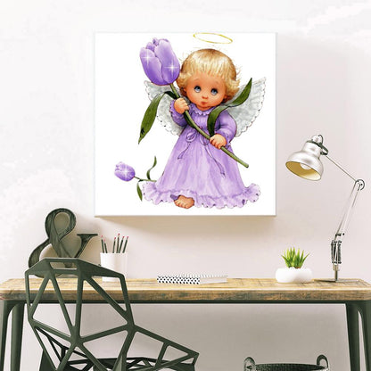 Angel - Full Round Drill Diamond Painting 30*30CM