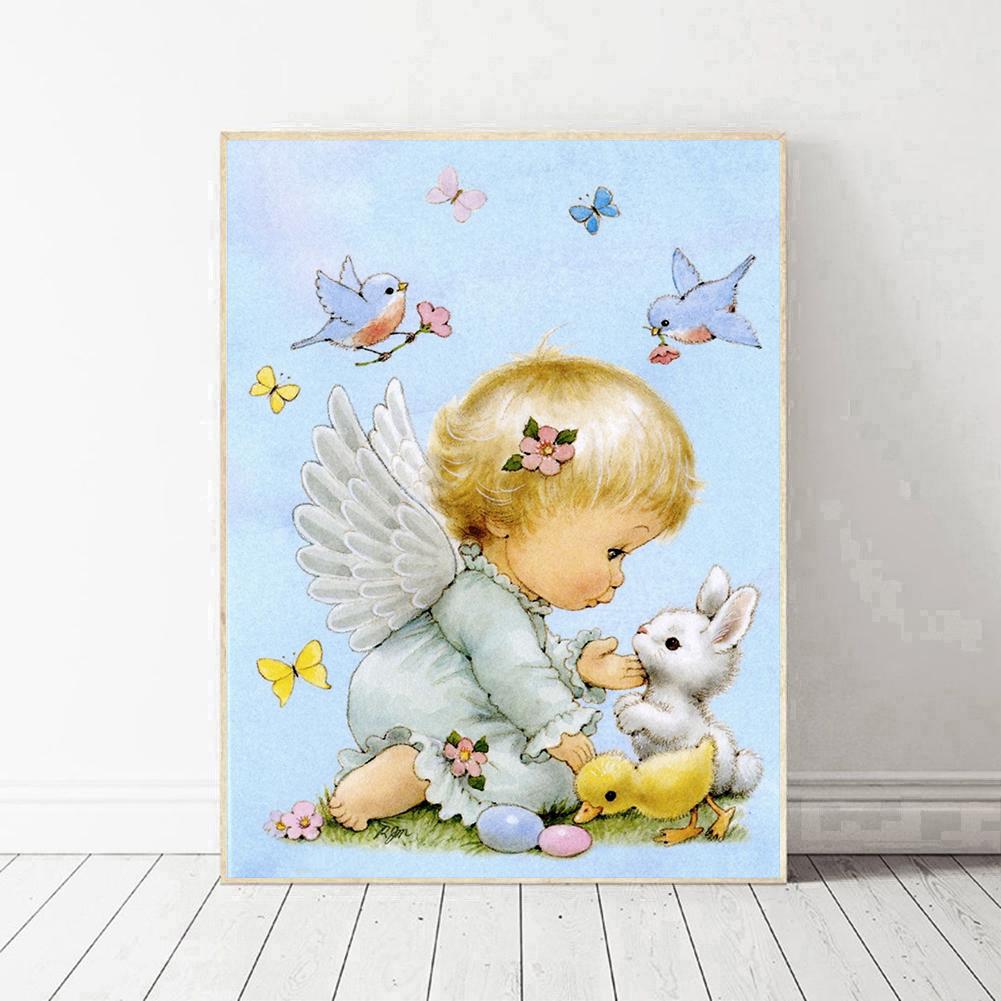 Angel - Full Round Drill Diamond Painting 30*40CM