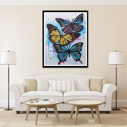 Butterfly - Special Shaped Drill Diamond Painting 25*30CM