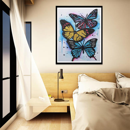 Butterfly - Special Shaped Drill Diamond Painting 25*30CM