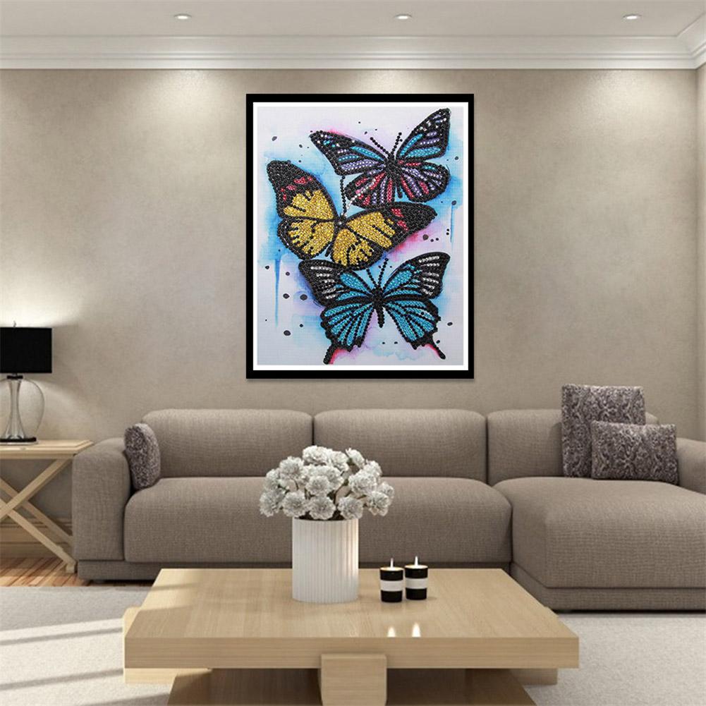 Butterfly - Special Shaped Drill Diamond Painting 25*30CM