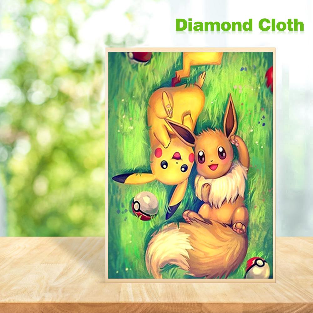 Pikachu - Full Round Drill Diamond Painting 30*40CM