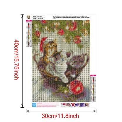 Christmas - Full Round Drill Diamond Painting 30*40CM