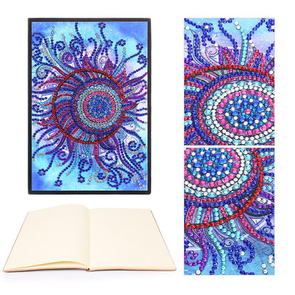 DIY Flower Special Shaped Diamond Painting 50 Pages A5 Sketchbook Notebook