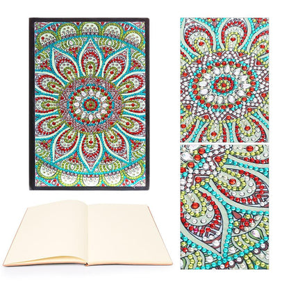 DIY Mandala Special Shaped Diamond Painting 50 Pages Sketchbook A5 Notebook