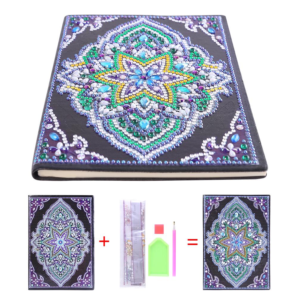 DIY Mandala Special Shaped Diamond Painting 50 Pages A5 Notebook Sketchbook