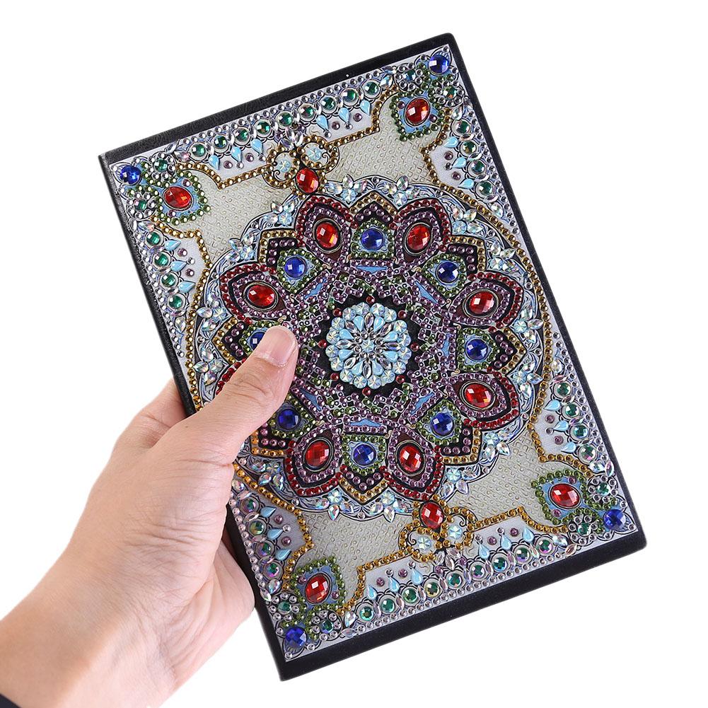 DIY Mandala Special Shaped Diamond Painting 50 Pages A5 Sketchbook Notebook