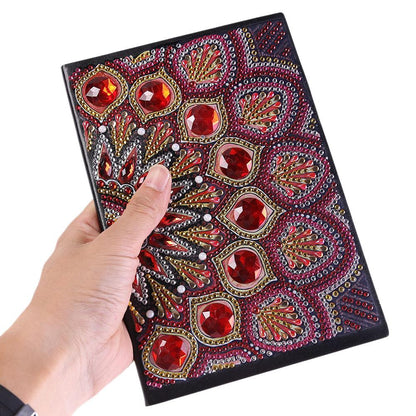 DIY Mandala Special Shaped Diamond Painting 50 Pages Sketchbook A5 Notebook