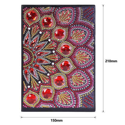 DIY Mandala Special Shaped Diamond Painting 50 Pages Sketchbook A5 Notebook