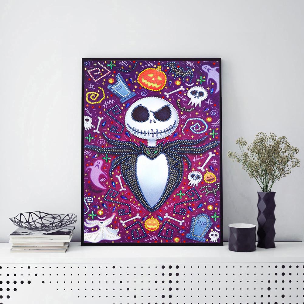 Skull - Special Shaped Drill Diamond Painting 30*40CM