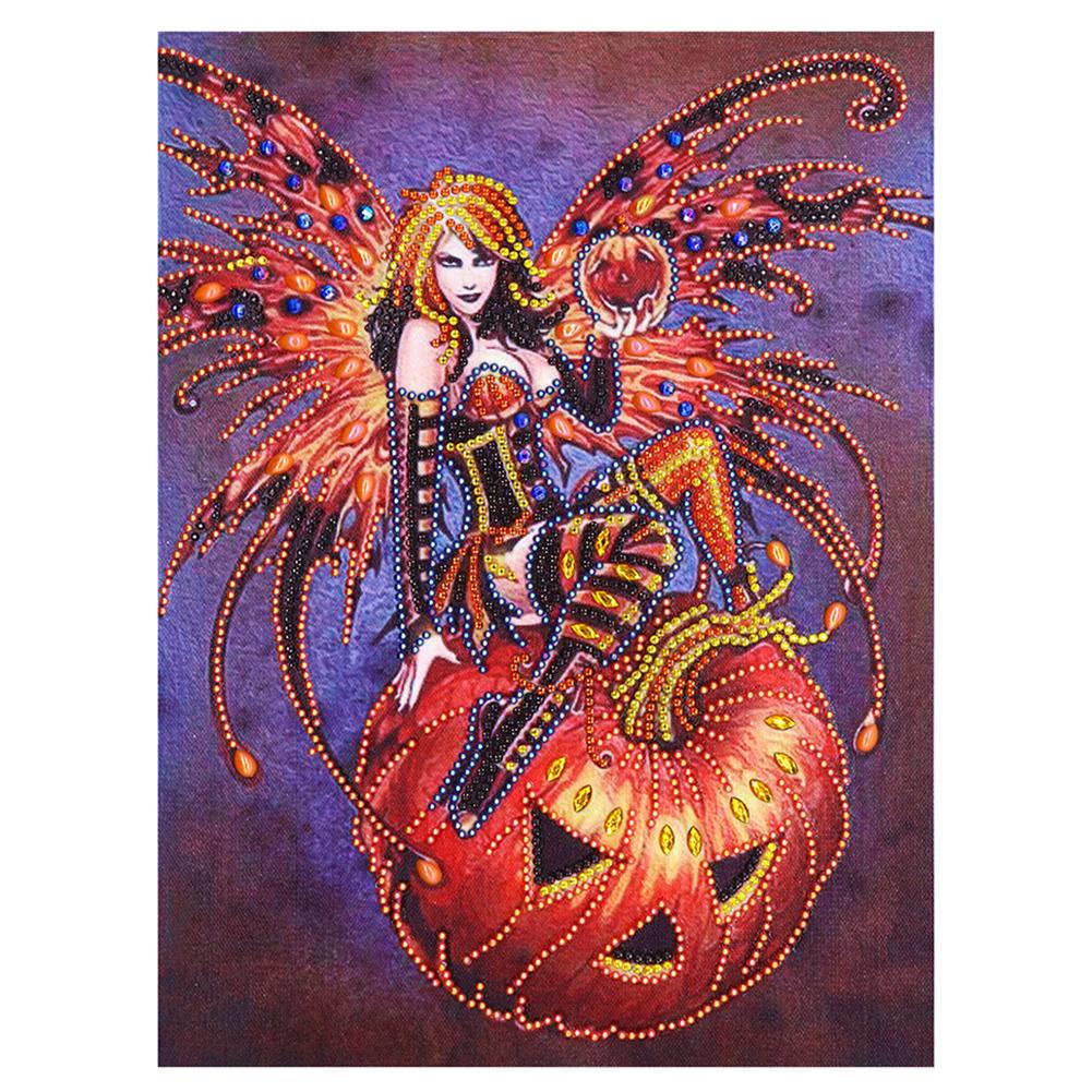 Witch - Full Round Drill Diamond Painting 30*40CM