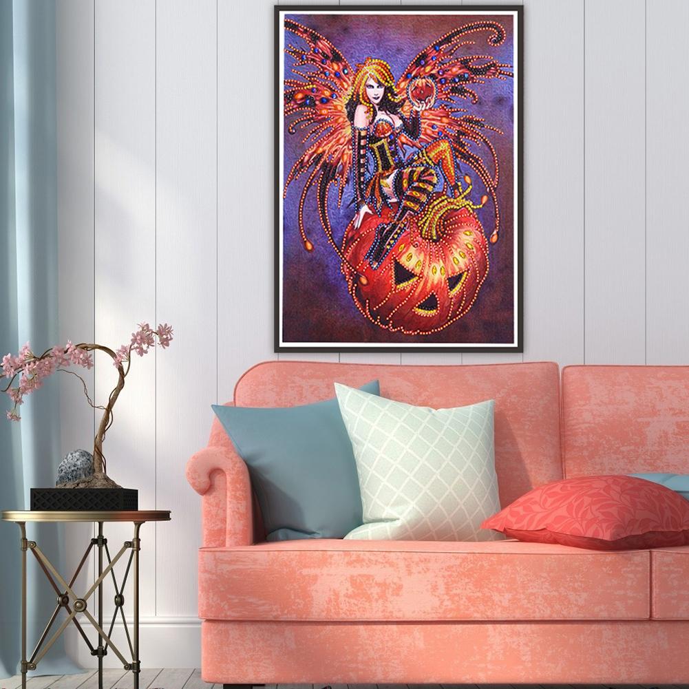 Witch - Full Round Drill Diamond Painting 30*40CM