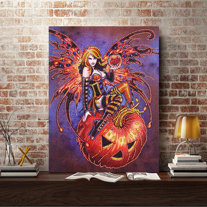Witch - Full Round Drill Diamond Painting 30*40CM