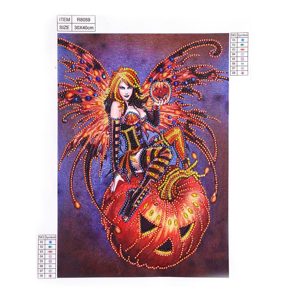 Witch - Full Round Drill Diamond Painting 30*40CM
