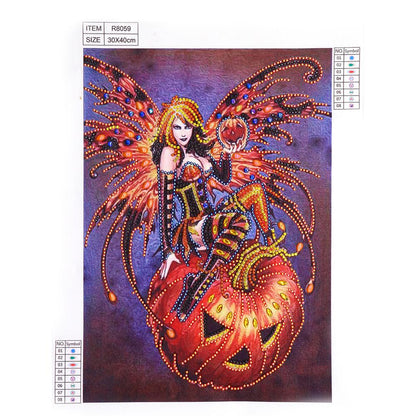 Witch - Full Round Drill Diamond Painting 30*40CM