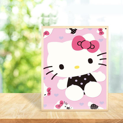 Hello Kitty - Full Round Drill Diamond Painting 30*40CM