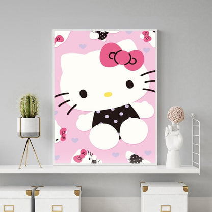 Hello Kitty - Full Round Drill Diamond Painting 30*40CM