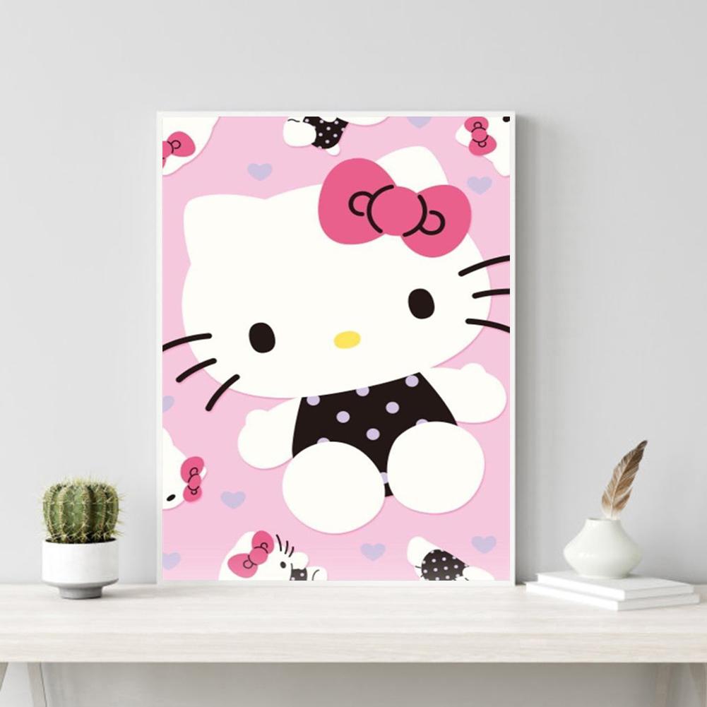 Hello Kitty - Full Round Drill Diamond Painting 30*40CM