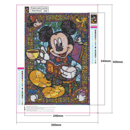 Mickey Mouse - Full Round Drill Diamond Painting 30*40 CM